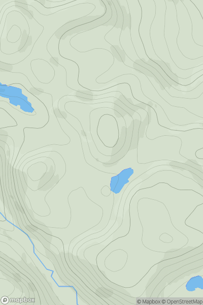 Thumbnail image for Carn na Glaic Riabhaich showing contour plot for surrounding peak