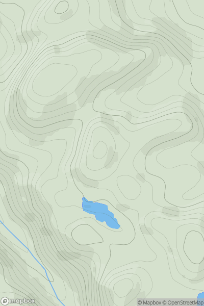 Thumbnail image for Carn na Glaic Riabhaich NW Top showing contour plot for surrounding peak