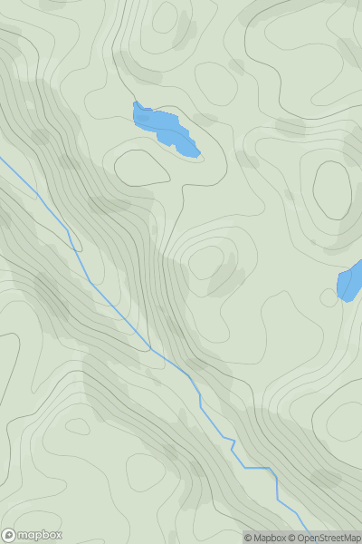 Thumbnail image for Carn an Lochain Duibh showing contour plot for surrounding peak