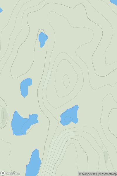 Thumbnail image for Meallan an Lochan-ghiubhais showing contour plot for surrounding peak