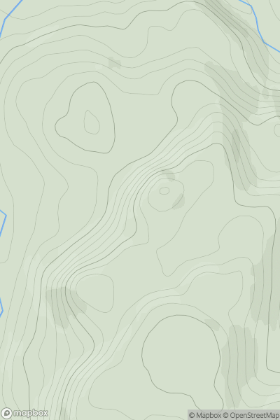 Thumbnail image for Carn Innis Mhic Thomais showing contour plot for surrounding peak