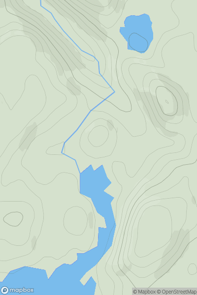 Thumbnail image for Carn Loch a' Mhadaidh Beag showing contour plot for surrounding peak
