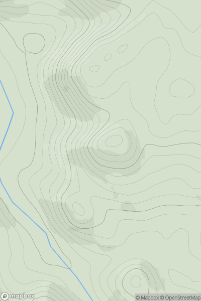 Thumbnail image for Carn an Teas showing contour plot for surrounding peak