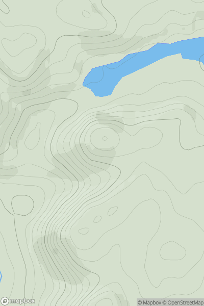 Thumbnail image for Carn na Doire Duibhe showing contour plot for surrounding peak