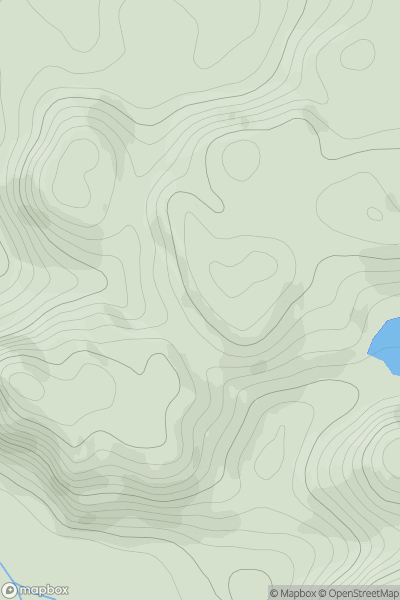 Thumbnail image for Carn Torr Gaimhne showing contour plot for surrounding peak