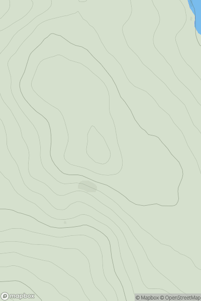 Thumbnail image for Meall Suil a' Chrotha showing contour plot for surrounding peak