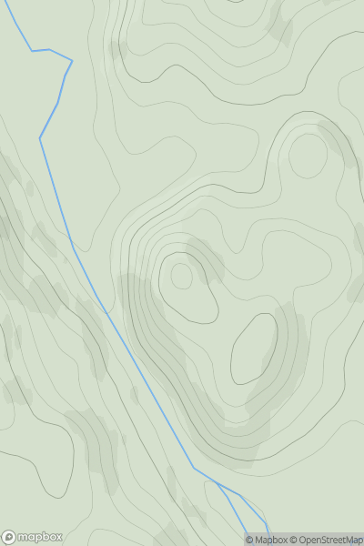 Thumbnail image for Carn nan Con-easan showing contour plot for surrounding peak