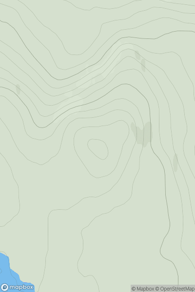 Thumbnail image for Cnoc Badan na h-Earbaige showing contour plot for surrounding peak