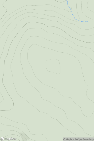 Thumbnail image for Maol na Bruaich showing contour plot for surrounding peak
