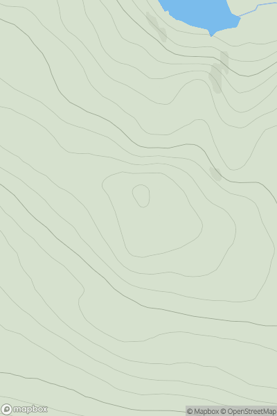 Thumbnail image for Cnoc Sgoraig showing contour plot for surrounding peak