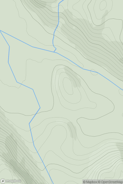 Thumbnail image for Meall a' Chrotha showing contour plot for surrounding peak
