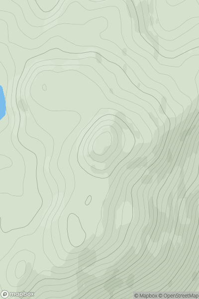 Thumbnail image for Beinn Conchra showing contour plot for surrounding peak