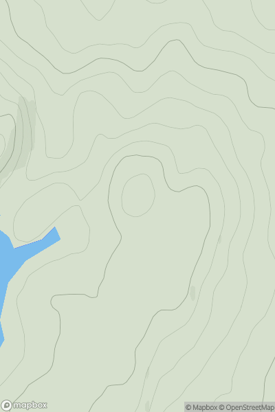 Thumbnail image for Meall a' Ghruagaich showing contour plot for surrounding peak