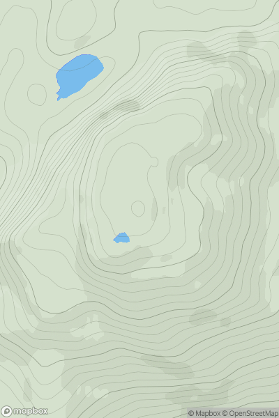 Thumbnail image for Auchtertyre Hill showing contour plot for surrounding peak