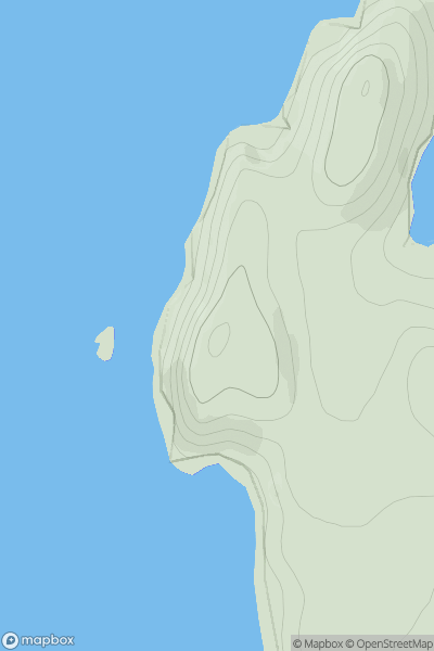 Thumbnail image for Creag Streap showing contour plot for surrounding peak