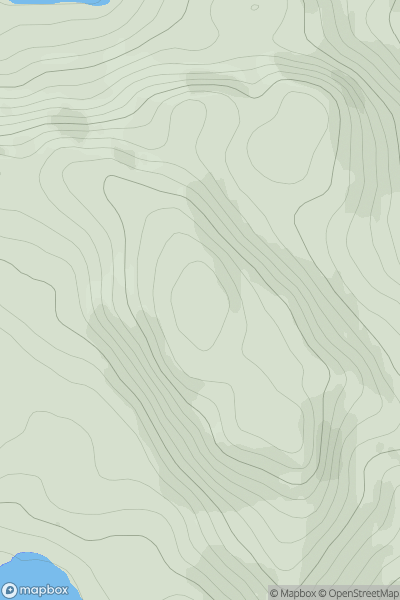 Thumbnail image for Beinn Raimh showing contour plot for surrounding peak