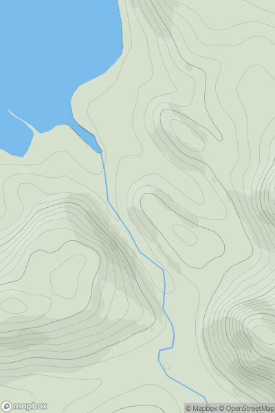 Thumbnail image for Buaile a' Mhullaich showing contour plot for surrounding peak