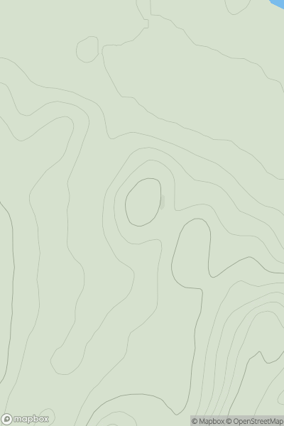 Thumbnail image for Meall nan Eileanan Bana showing contour plot for surrounding peak