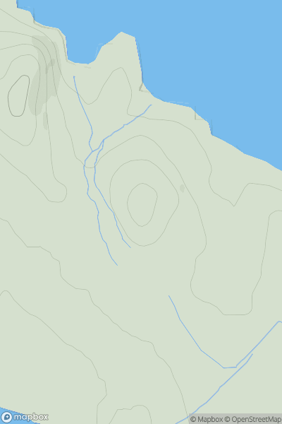 Thumbnail image for Druim nan Freumh showing contour plot for surrounding peak