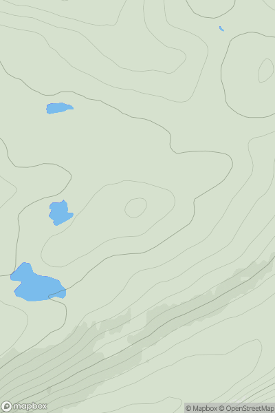 Thumbnail image for Creagan na Radhairc showing contour plot for surrounding peak