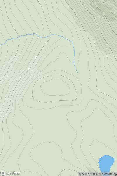 Thumbnail image for Beinn a' Ghuilbein showing contour plot for surrounding peak