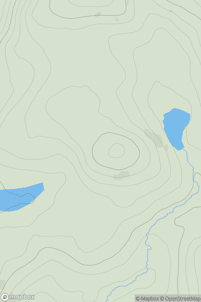 Thumbnail image for Carn Loch an Tuirc showing contour plot for surrounding peak