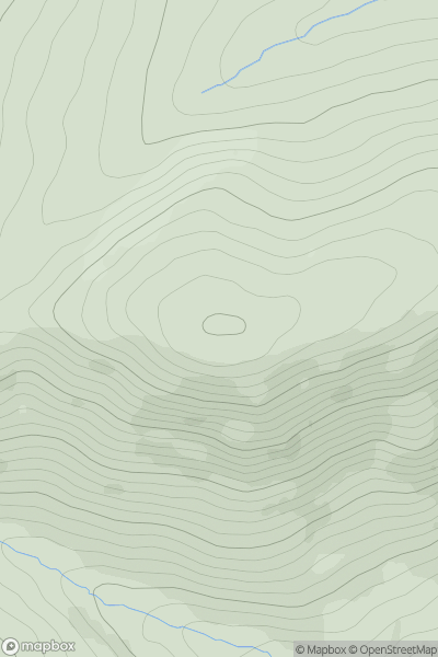 Thumbnail image for Cnoc Fyrish showing contour plot for surrounding peak