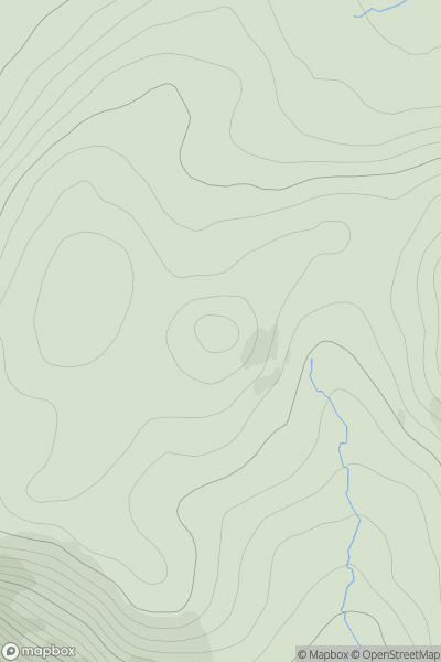 Thumbnail image for Leathad Riabhach showing contour plot for surrounding peak