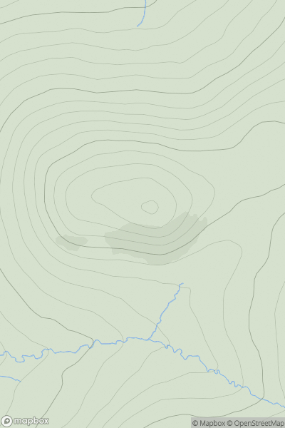 Thumbnail image for Meall Doir' a' Chuilinn showing contour plot for surrounding peak