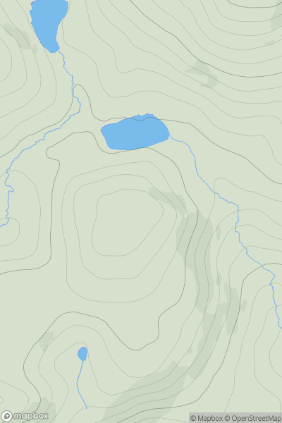 Thumbnail image for Carn Fearna showing contour plot for surrounding peak