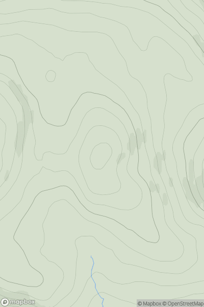 Thumbnail image for Carn Beag East Top showing contour plot for surrounding peak