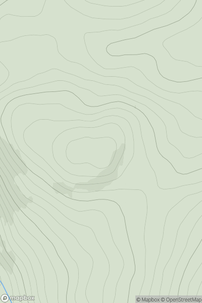 Thumbnail image for Cnoc na Tuirbhe showing contour plot for surrounding peak