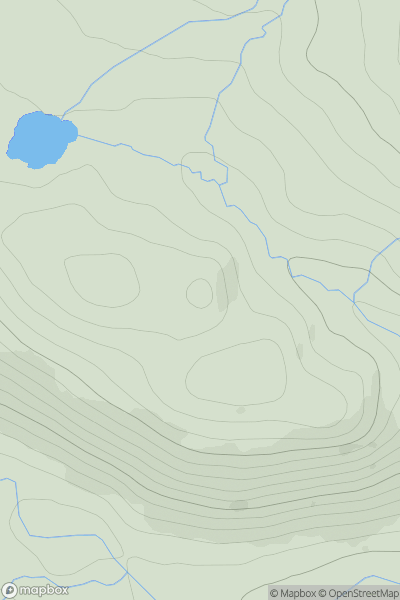 Thumbnail image for Cnoc a' Bholla showing contour plot for surrounding peak