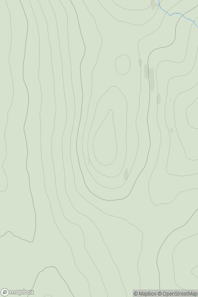 Thumbnail image for Meallan Donn showing contour plot for surrounding peak