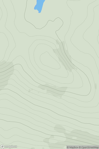 Thumbnail image for Sidhean an Radhairc showing contour plot for surrounding peak