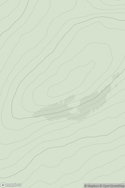 Thumbnail image for Creag Loisgte West Top showing contour plot for surrounding peak