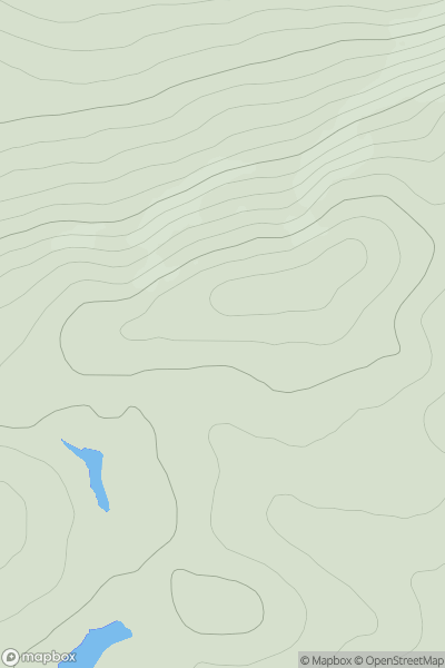 Thumbnail image for Breac-Bheinn East Top showing contour plot for surrounding peak