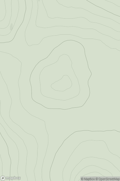 Thumbnail image for Creag Bhreac Mhor North Top showing contour plot for surrounding peak