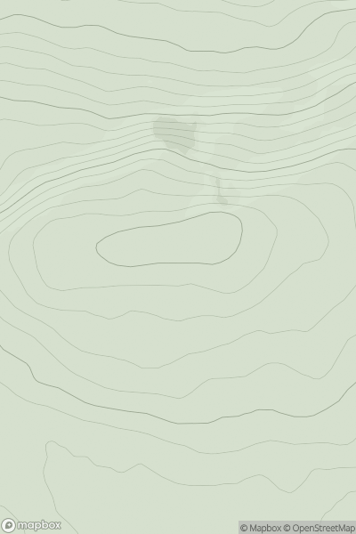 Thumbnail image for Meall na Moch-eirigh showing contour plot for surrounding peak