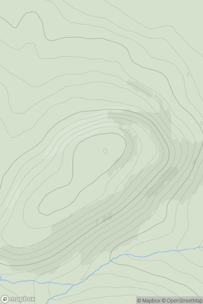 Thumbnail image for Cnoc Duchaire showing contour plot for surrounding peak