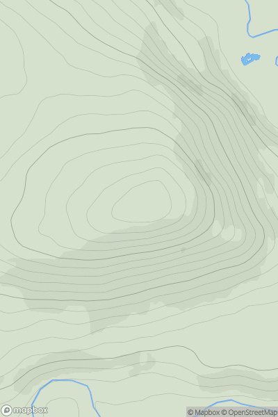Thumbnail image for Cnoc na Sroine showing contour plot for surrounding peak