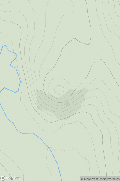 Thumbnail image for Cnoc a' Chaisteil showing contour plot for surrounding peak