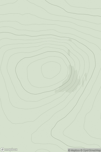 Thumbnail image for Cnoc Mhabairn showing contour plot for surrounding peak
