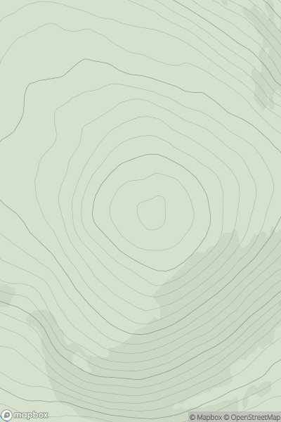 Thumbnail image for Swordale Hill showing contour plot for surrounding peak