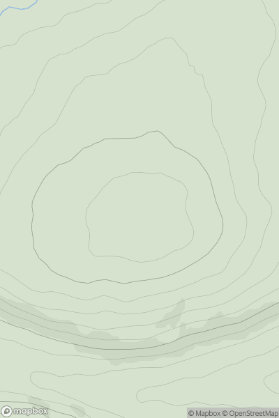 Thumbnail image for Cnoc an t-Srathaidh showing contour plot for surrounding peak