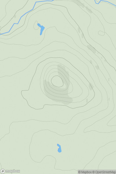 Thumbnail image for Cnoc a' Mhargadaidh showing contour plot for surrounding peak