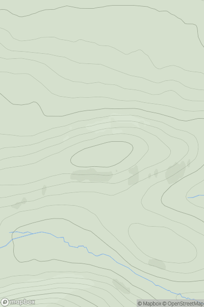 Thumbnail image for Cnoc Alasdair showing contour plot for surrounding peak