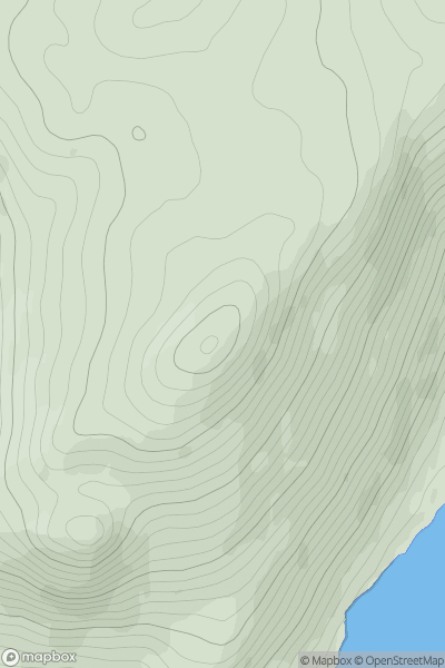 Thumbnail image for Dun Corr-bhile showing contour plot for surrounding peak