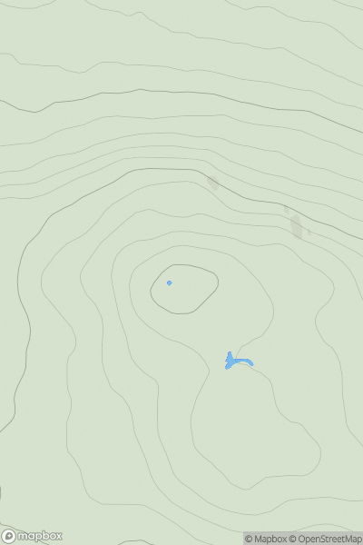 Thumbnail image for Cnoc na Glas Choille showing contour plot for surrounding peak