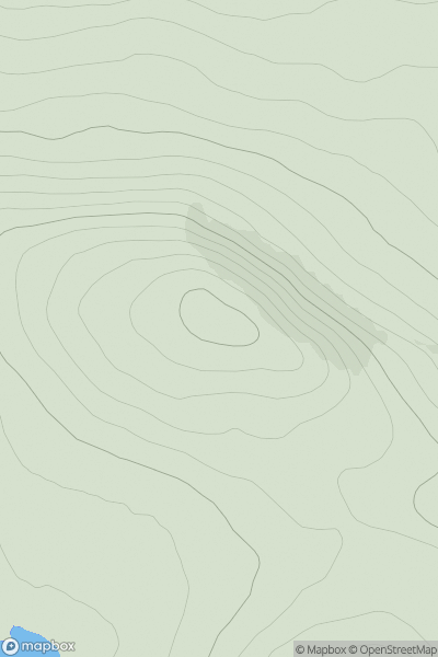 Thumbnail image for Cnoc a' Bhith showing contour plot for surrounding peak